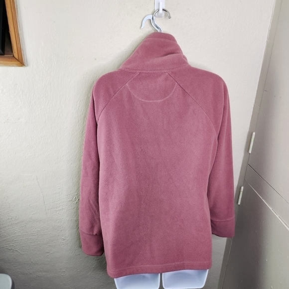 Calvin Klein Coat Women Large Mauve Pink Zip-Up Jacket - Picture 4 of 9